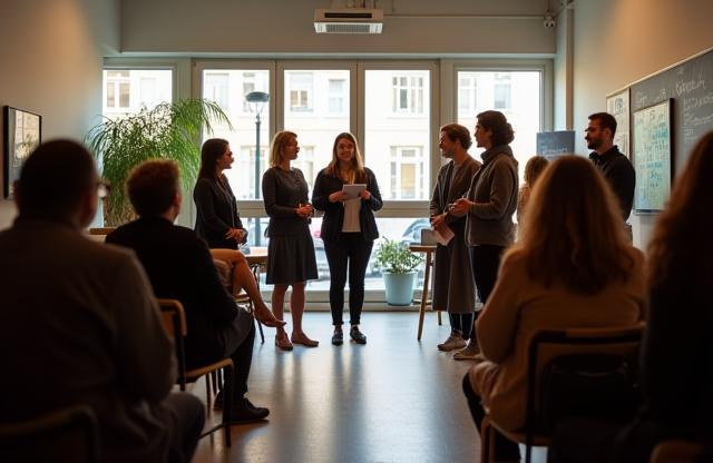 Photo representing a community center or training session in Nordhavn.
